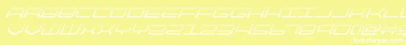 quicktechgradital-fontti – valkoiset fontit keltaisella taustalla