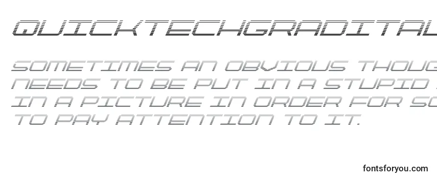 Шрифт Quicktechgradital