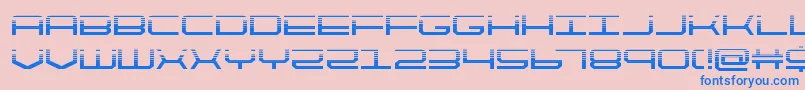 quicktechhalf Font – Blue Fonts on Pink Background