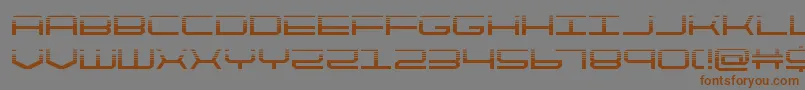 quicktechhalf-Schriftart – Braune Schriften auf grauem Hintergrund