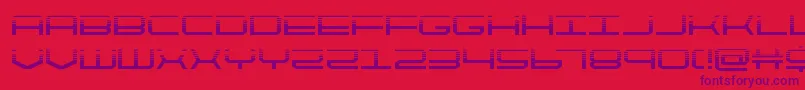 quicktechhalf Font – Purple Fonts on Red Background