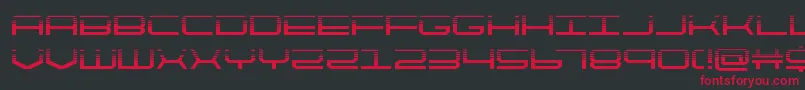 quicktechhalf Font – Red Fonts on Black Background