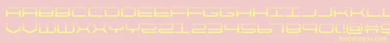 quicktechhalf Font – Yellow Fonts on Pink Background