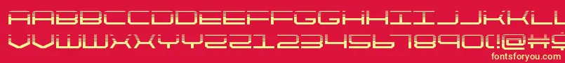 quicktechhalf Font – Yellow Fonts on Red Background