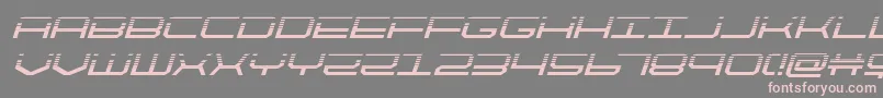 Шрифт quicktechhalfital – розовые шрифты на сером фоне