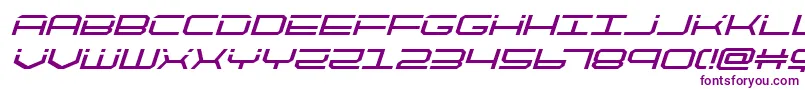 quicktechital-fontti – violetit fontit valkoisella taustalla