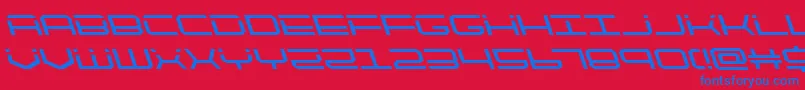 quicktechleft Font – Blue Fonts on Red Background