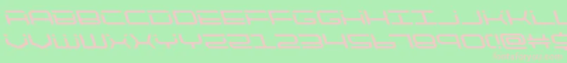 quicktechleft Font – Pink Fonts on Green Background