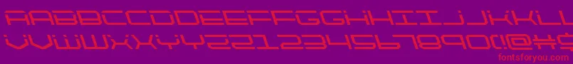 quicktechleft Font – Red Fonts on Purple Background