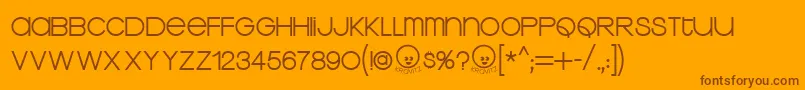 More about Kravt Font Kravt Font – Brown Fonts on Orange Background