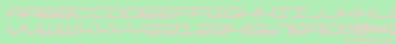 quicktechsemital Font – Pink Fonts on Green Background