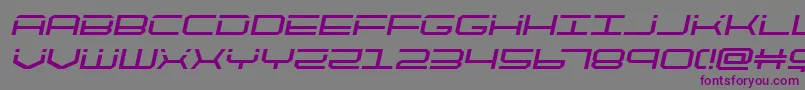 Шрифт quicktechsemital – фиолетовые шрифты на сером фоне