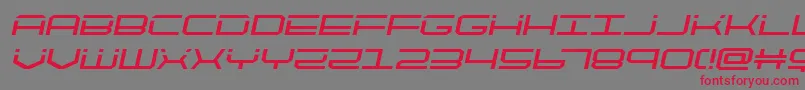 quicktechsemital Font – Red Fonts on Gray Background