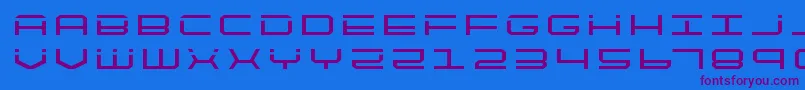 quicktechtitle Font – Purple Fonts on Blue Background