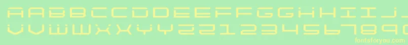 quicktechtitle Font – Yellow Fonts on Green Background