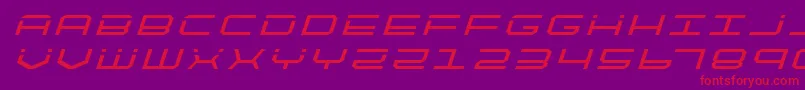 quicktechtitleital Font – Red Fonts on Purple Background