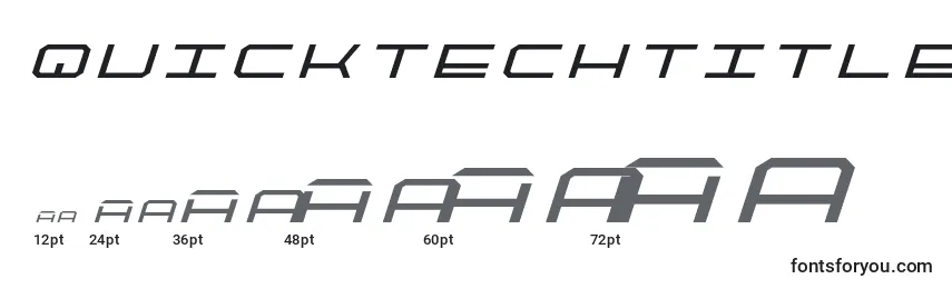 Quicktechtitleital Font Sizes