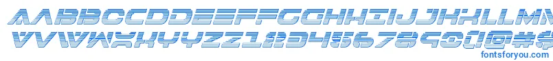 7thservicechromeital Font – Blue Fonts on White Background