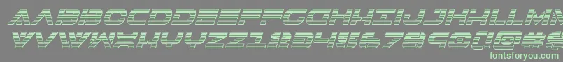 Шрифт 7thservicechromeital – зелёные шрифты на сером фоне