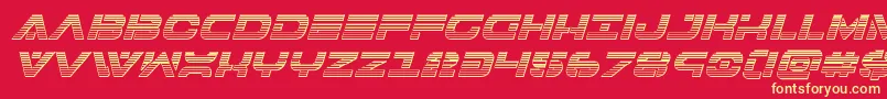 7thservicechromeital-fontti – keltaiset fontit punaisella taustalla