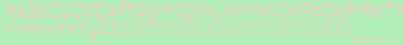 Quilty Demo Font – Pink Fonts on Green Background