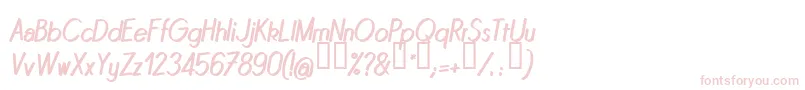 Шрифт QUINI    – розовые шрифты