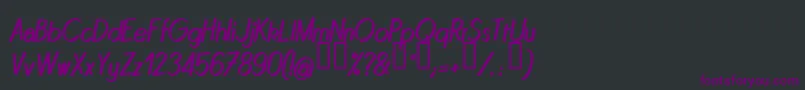 QUINI    Font – Purple Fonts on Black Background