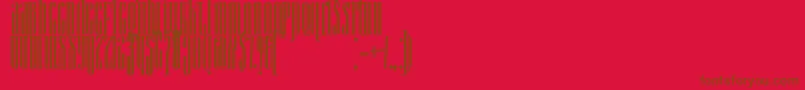 Quinn-fontti – ruskeat fontit punaisella taustalla