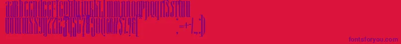 Quinn Font – Purple Fonts on Red Background