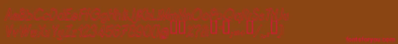 QUINOI   Font – Red Fonts on Brown Background