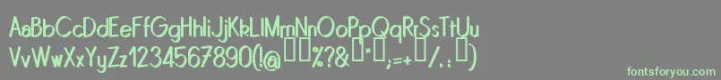 QUINRG   Font – Green Fonts on Gray Background