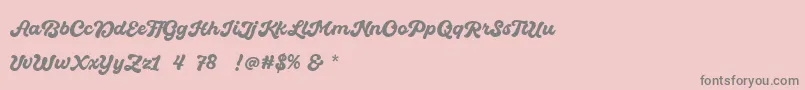 En savoir plus sur la police Quintal Script Bold Personal Use Police Quintal Script Bold Personal Use – polices grises sur fond rose