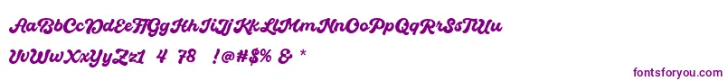 Quintal Script Bold Personal Use-fontti – violetit fontit