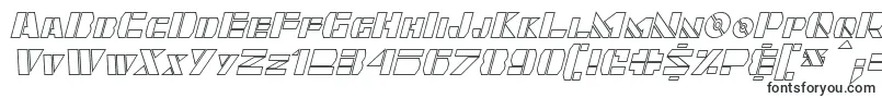 Quintanar Hollow Italic-fontti – Fontit Microsoft Officelle