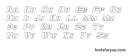 Шрифт Quintanar Hollow Italic
