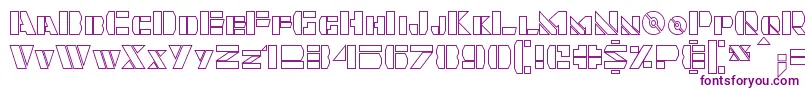 Quintanar Hollow Font – Purple Fonts