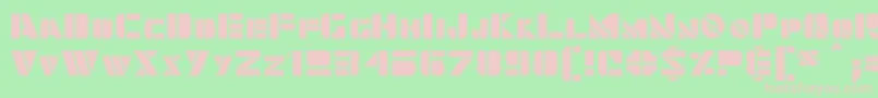 Quintanar Font – Pink Fonts on Green Background