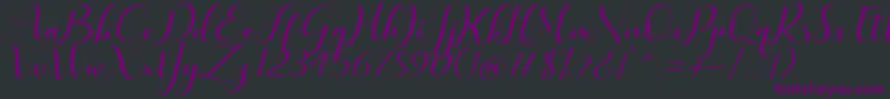 Quintella Font – Purple Fonts on Black Background