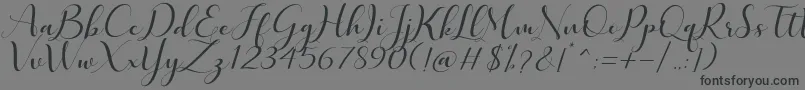 Quintella Font – Black Fonts on Gray Background