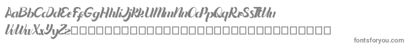 Quintuples Font – Gray Fonts on White Background