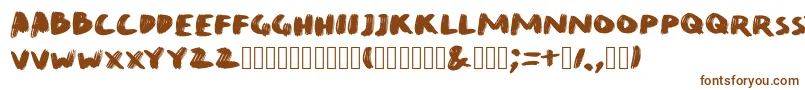 QuirkBrushBig Font – Brown Fonts