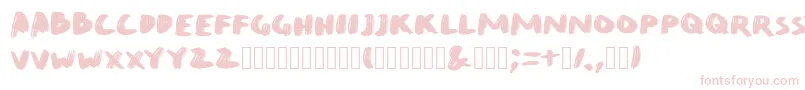 QuirkBrushBig Font – Pink Fonts on White Background