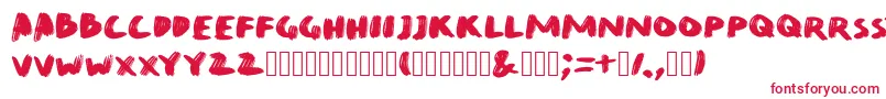 QuirkBrushBig Font – Red Fonts