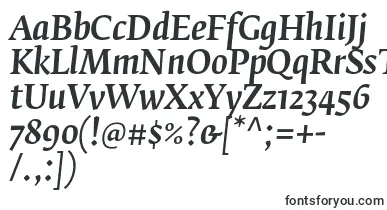  FedraserifbproMediumitalic font
