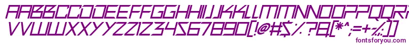 Quirky Robot Italic Font – Purple Fonts