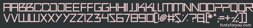 Quirky Robot Font – Pink Fonts on Black Background