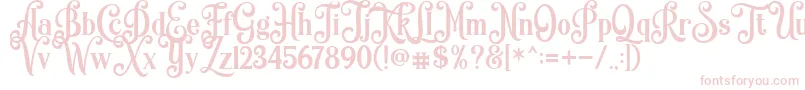 Quiska Personal Use Only Font – Pink Fonts on White Background