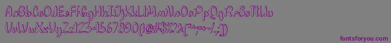 Quite Colorful   Font – Purple Fonts on Gray Background