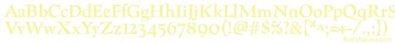 Шрифт PreissigBold – жёлтые шрифты