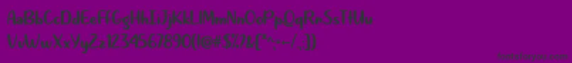 Quite Magical   Font – Black Fonts on Purple Background